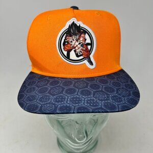 Dragon Ball Z Men’s Hat / Cap os Goku Orange Blue Snapback Anime Trucker